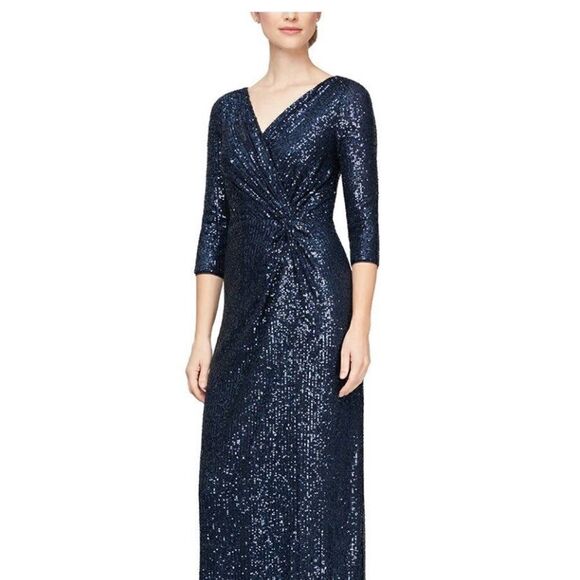 Alex Evenings Knot  Design Dress - Picture 1 of 8